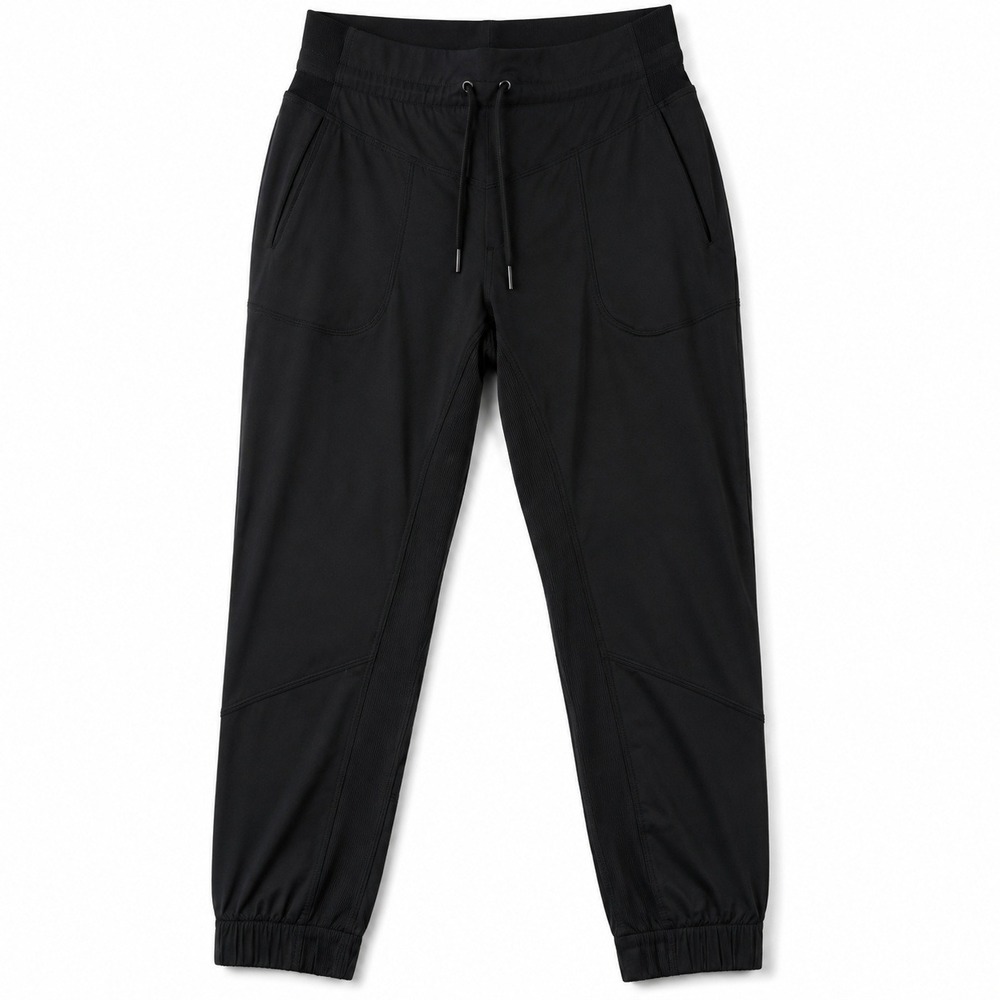 Indygena Jogger Pants Women's Medium Black Stretch Hiking Travel Athletic